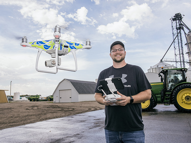 Ryan Johnson has led the way in bringing technology onto his family&#039;s 10,000-acre North Dakota farm. (Progressive Farmer photo by Joel Reichenberger)